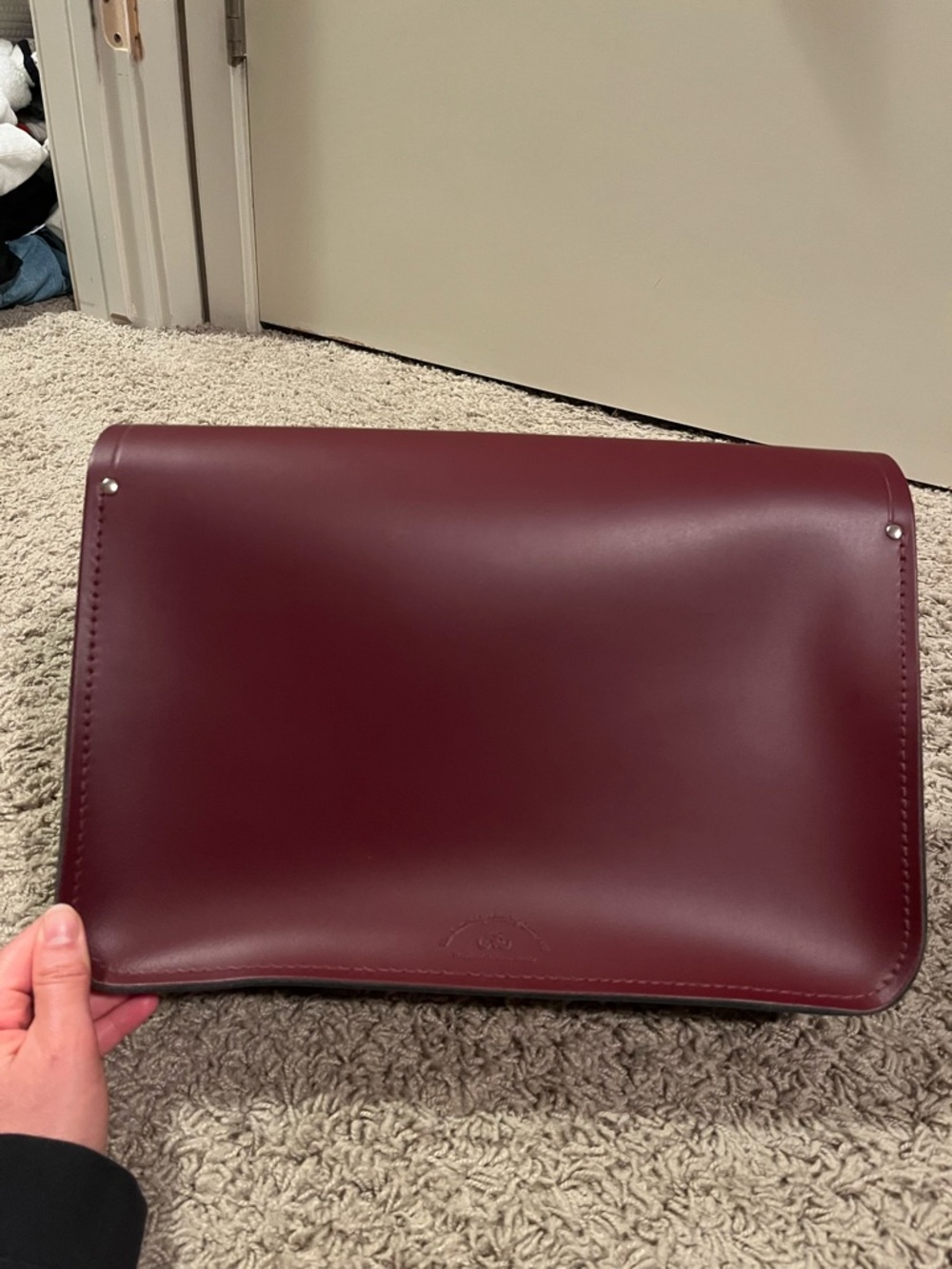 The Cambridge Satchel Company Burgundy Leather Satchel – Made in England - Picture 6 of 15